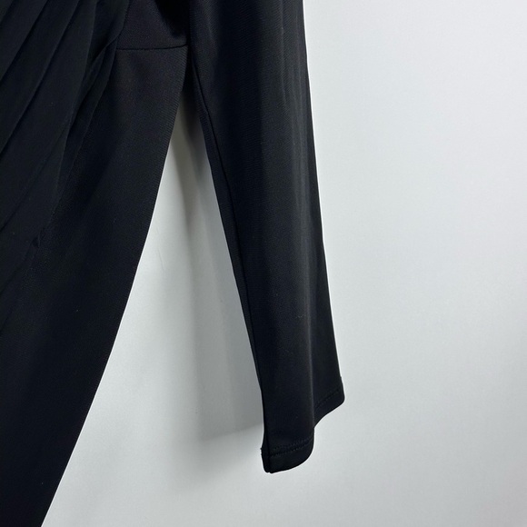 Women's 3/4 Sleeve Pleat Neck & Back w/ Key Hole Back Closure Blouse - Picture 3 of 6